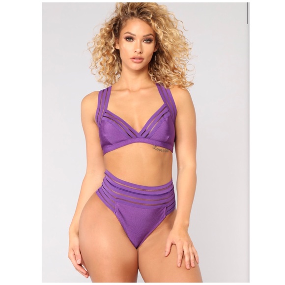 Luscious Lavender Bandage Bikini 💜 - Picture 1 of 3
